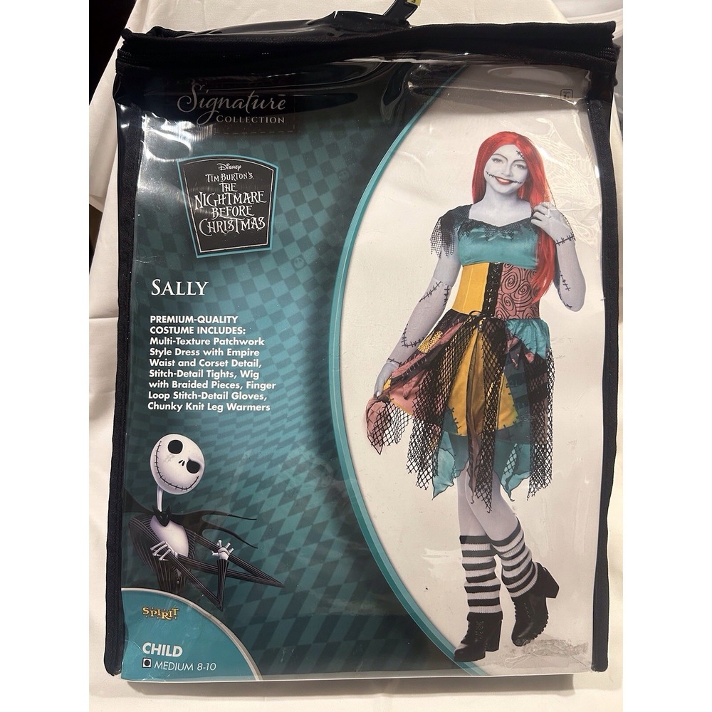 Spirit Halloween Sally Costume Signature Collection Kids Medium 8-10 Nightmare